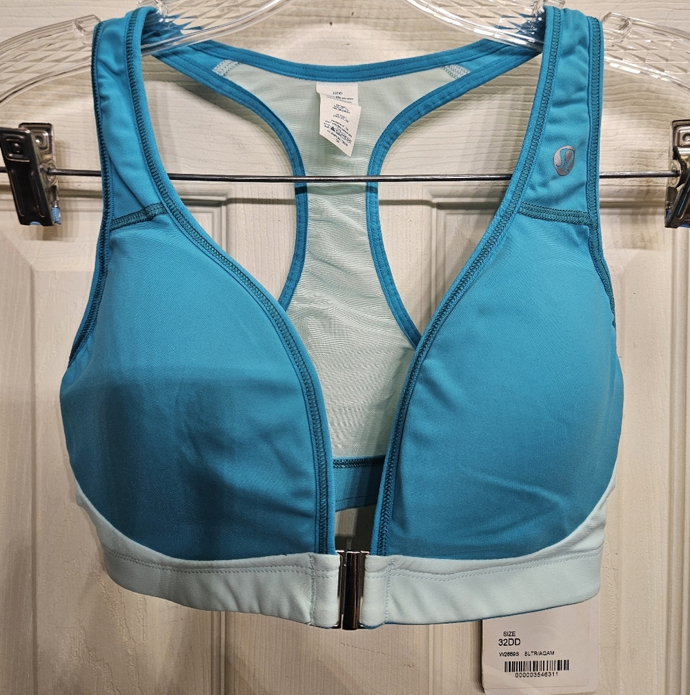 Lululemon lift & separate IV bra 32DD Blue aquamarine NEW